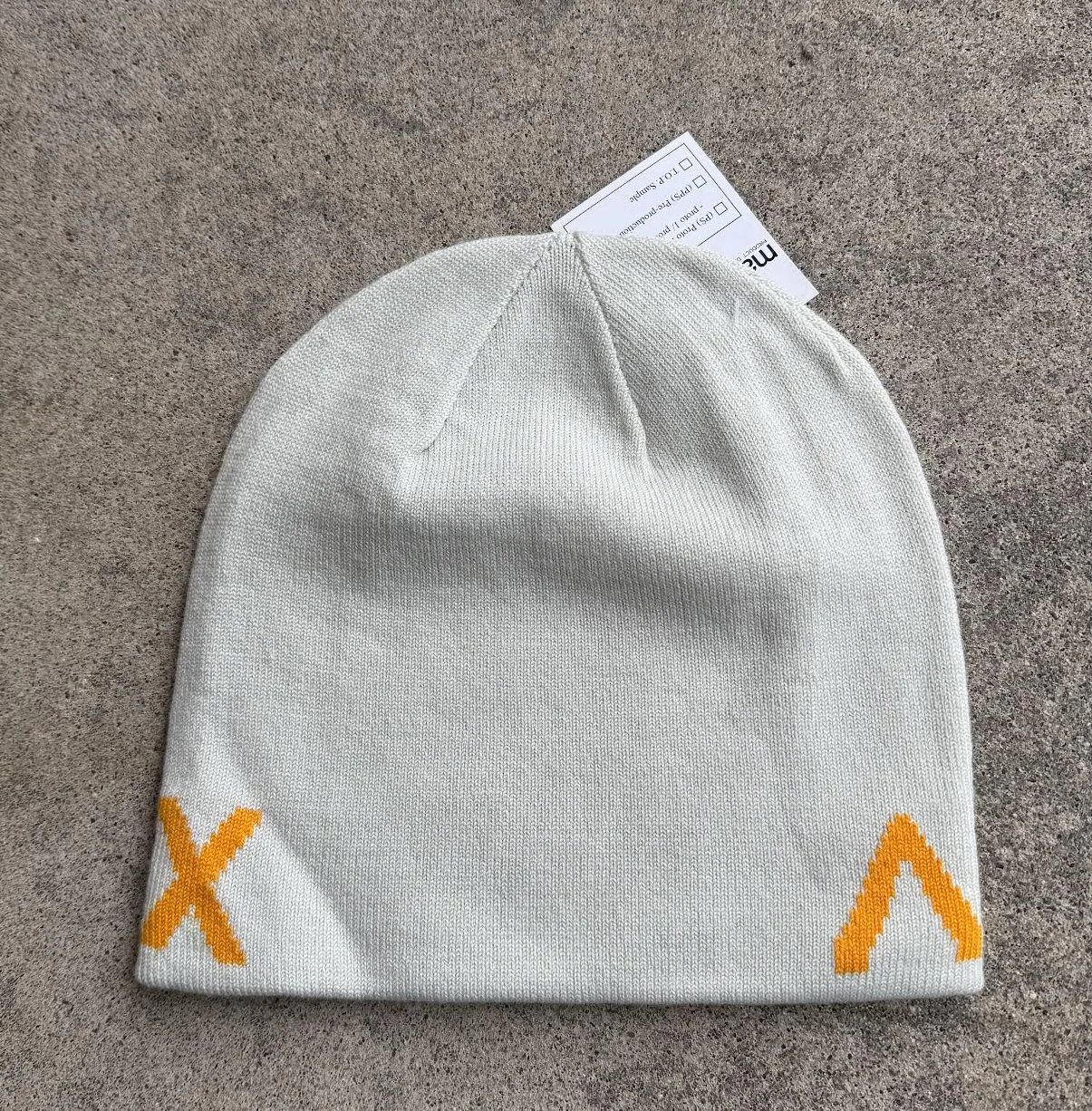 Arc'teryx Word Head Long Toque Light Grey / Orange NWT — RootsBK